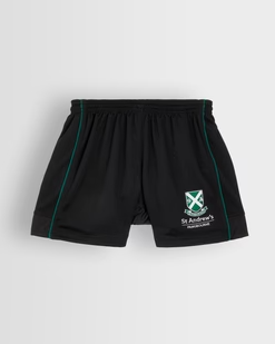 Boys Black/Green Rugby Shorts