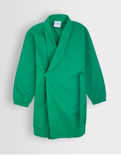 Unisex Green Wrap Over Art Overall