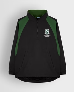 Unisex Black/Green Waterproof Match Tracksuit Top