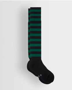 Unisex Black/Green Hooped Games Socks